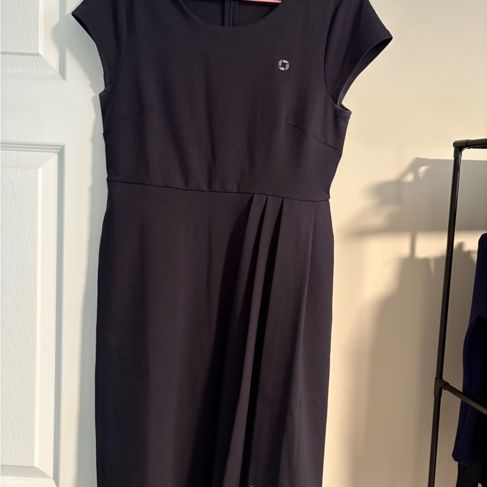 Lands' End Classic Black Midi Dress